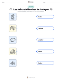 Aperçu de la feuille de travail imprimable Les Heinzelmännchen de Cologne