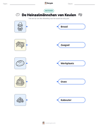 De Heinzelmännchen van Keulen afdrukbare werkblad voorbeeld