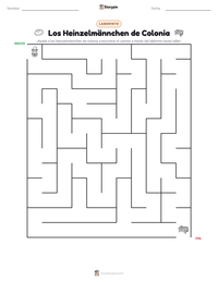 Vista previa de la hoja de trabajo imprimible de Los Heinzelmännchen de Colonia