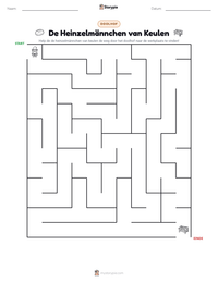 De Heinzelmännchen van Keulen afdrukbare werkblad voorbeeld