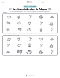 Aperçu de la feuille de travail imprimable Les Heinzelmännchen de Cologne