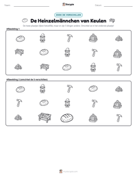 De Heinzelmännchen van Keulen afdrukbare werkblad voorbeeld