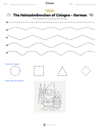 The Heinzelmännchen of Cologne - German printable worksheet preview