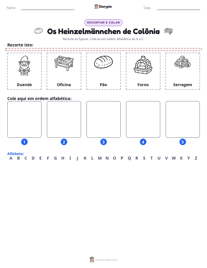 Recortar & Colar Alfabeto