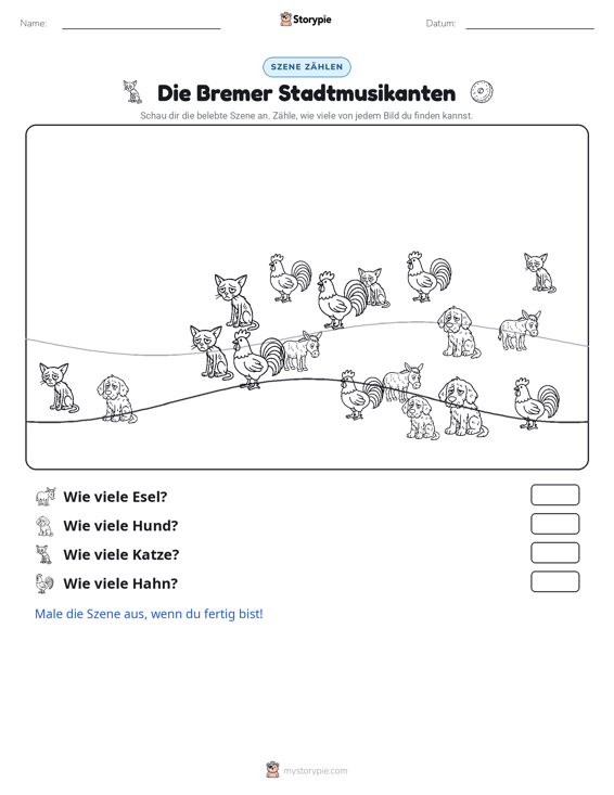 Zähl-Szene