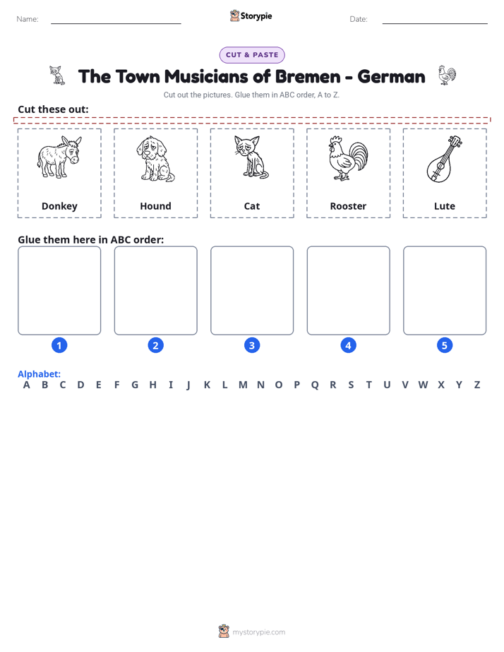 Cut & Paste Alphabet