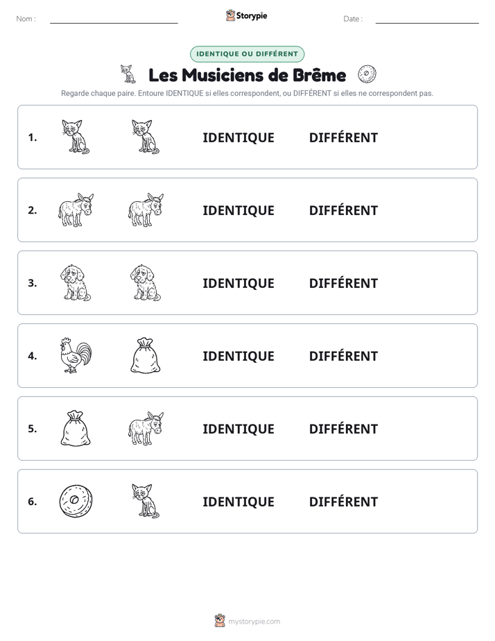Identique ou Différent