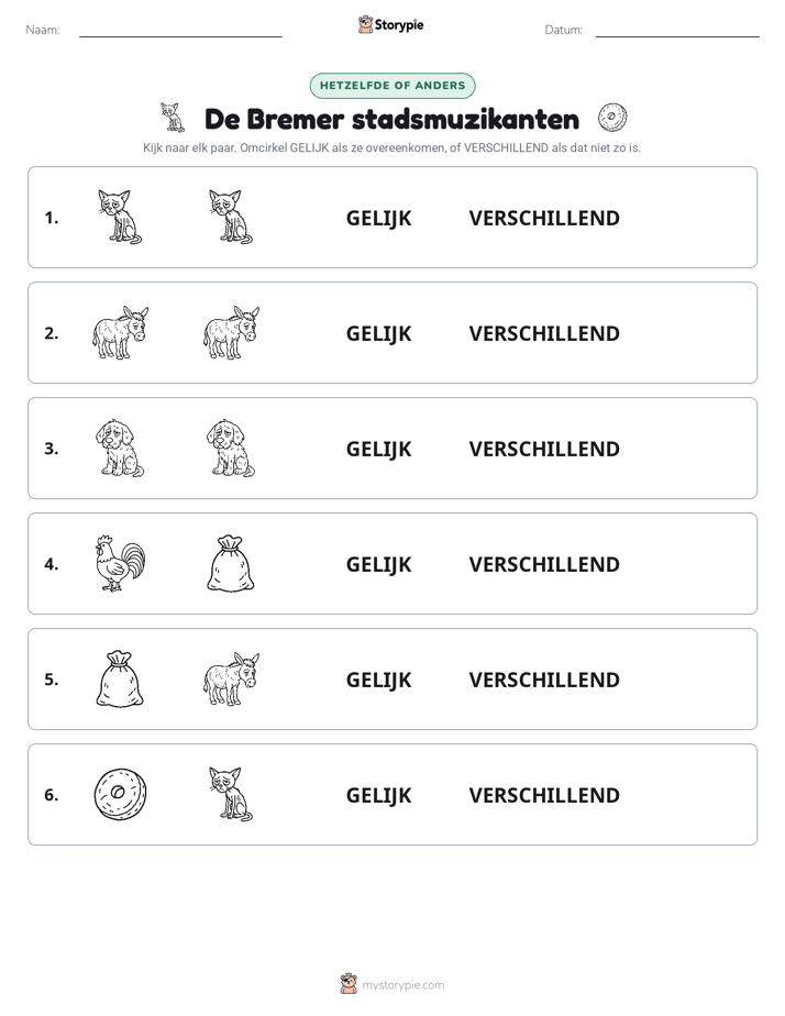 Zelfde of Verschillend