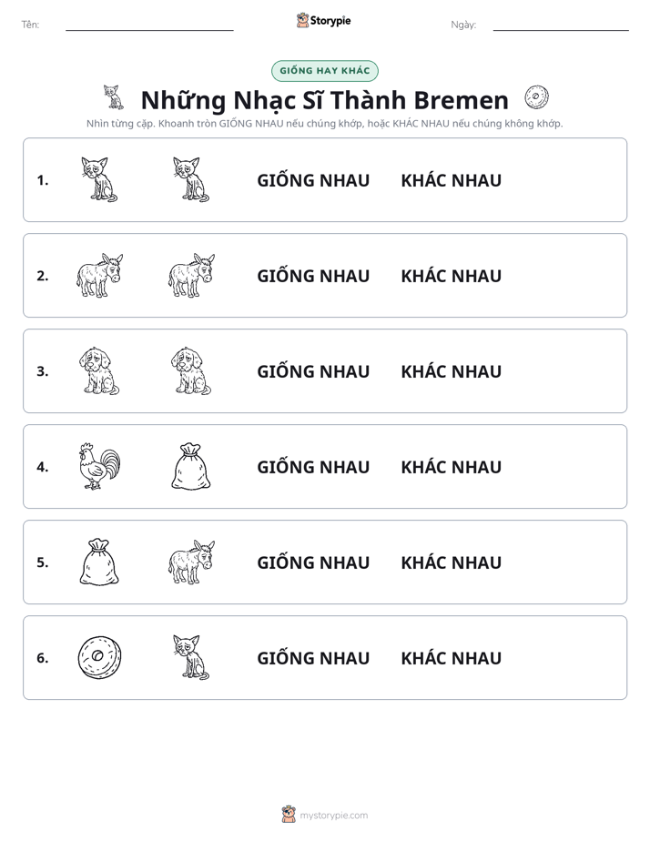 Giống Hay Khác