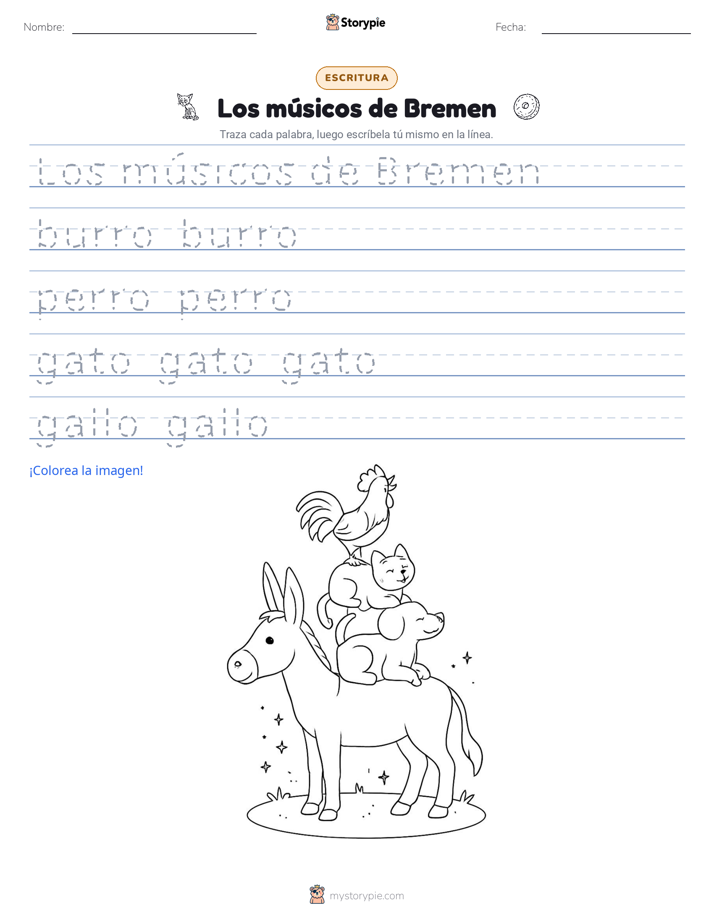 Práctica de Escritura