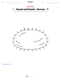 Hansel and Gretel - German printable worksheet preview