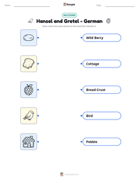 Hansel and Gretel - German printable worksheet preview