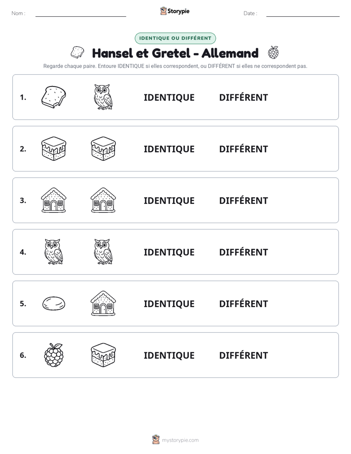 Identique ou Différent