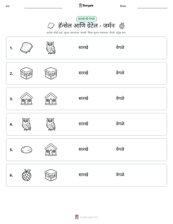 समान की भिन्न