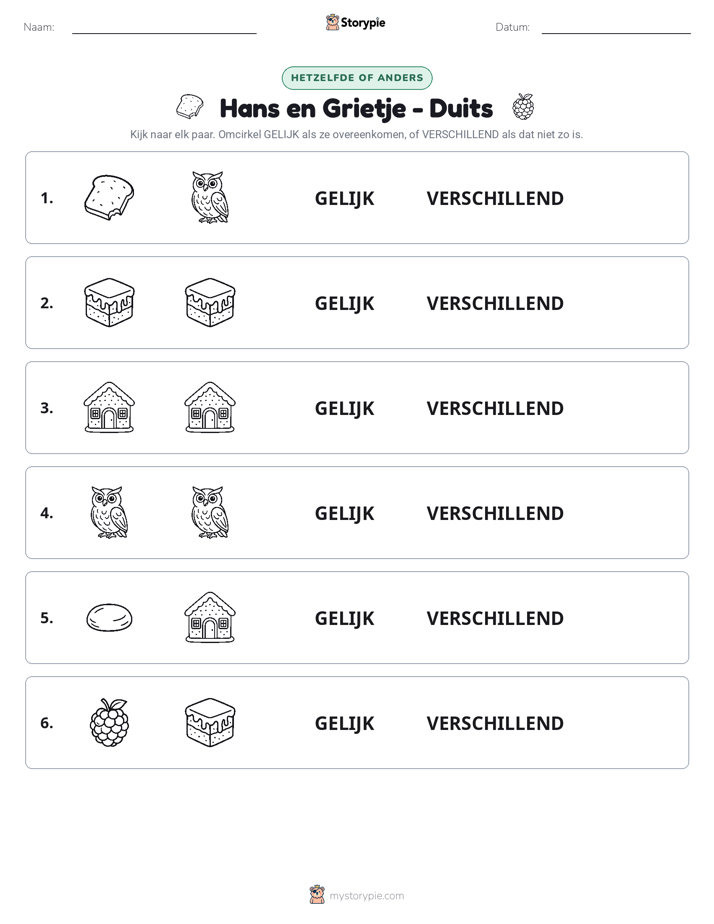 Zelfde of Verschillend