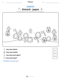 Kintarō - Japon yazdırılabilir çalışma sayfası önizlemesi