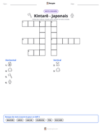 Aperçu de la feuille de travail imprimable Kintarō - Japonais