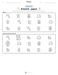 Kintarō - Japon yazdırılabilir çalışma sayfası önizlemesi