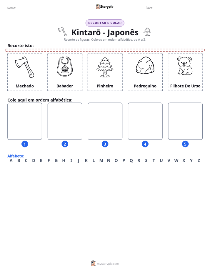 Recortar & Colar Alfabeto