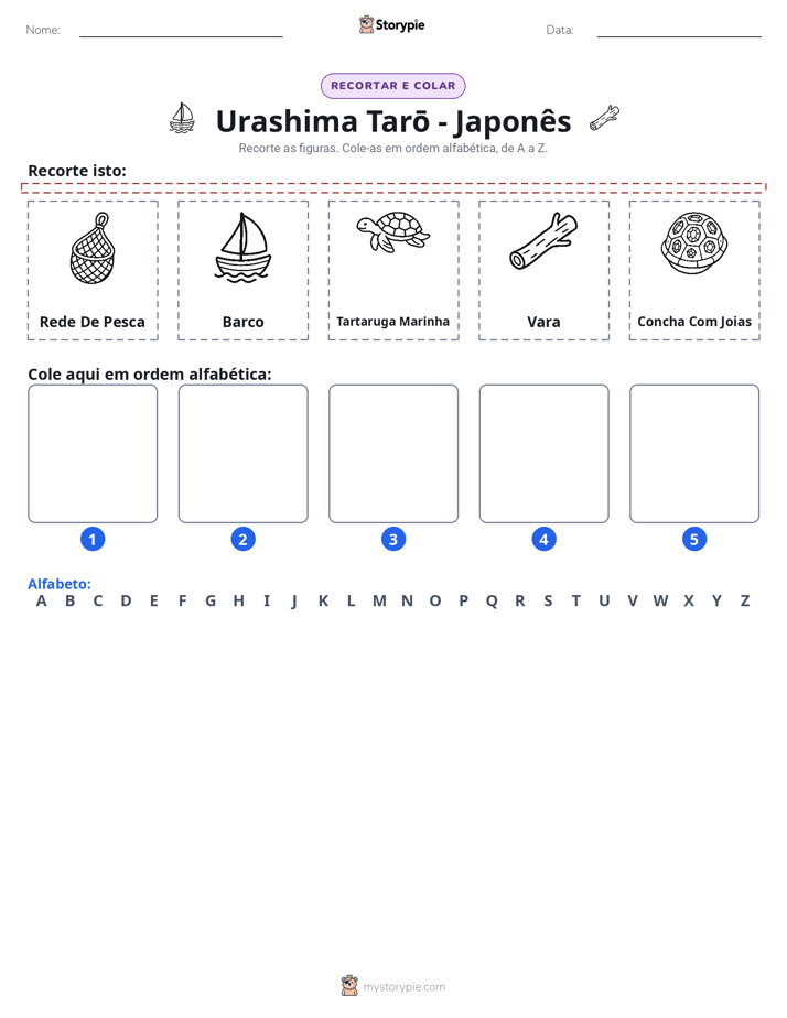 Recortar & Colar Alfabeto