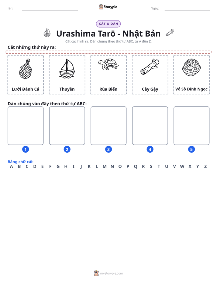 Cắt & Dán Chữ Cái