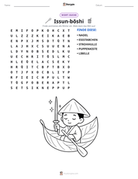 Issun-bōshi druckbare Arbeitsblatt Vorschau