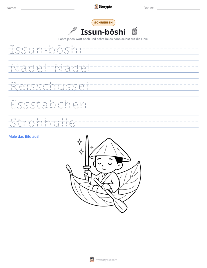 Schreibübung