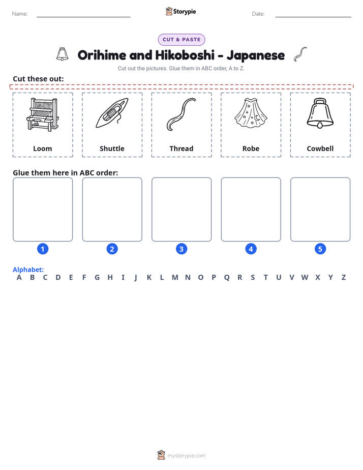 Cut & Paste Alphabet