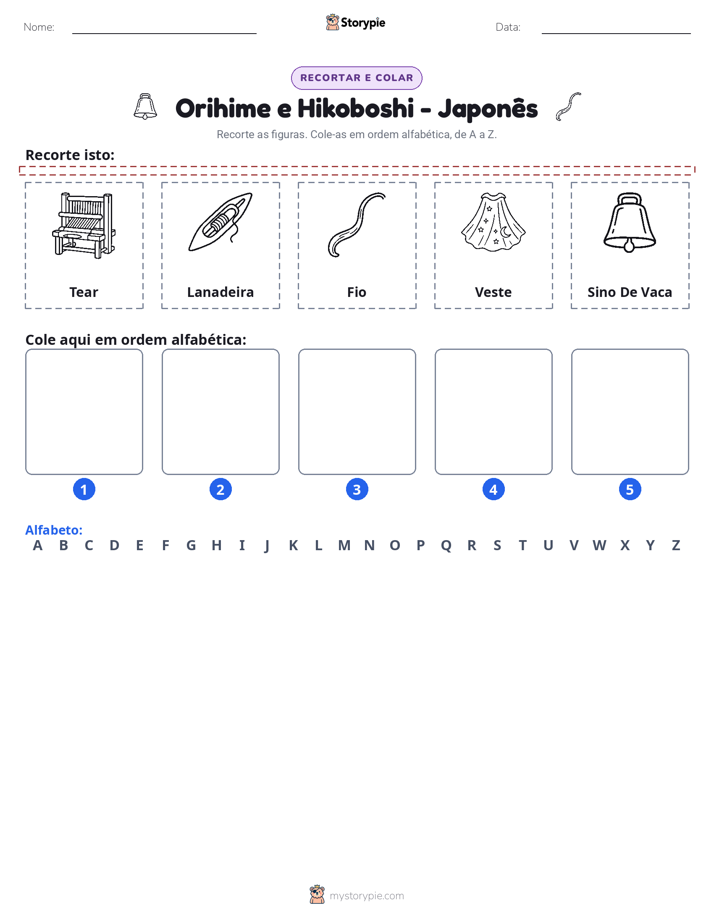 Recortar & Colar Alfabeto