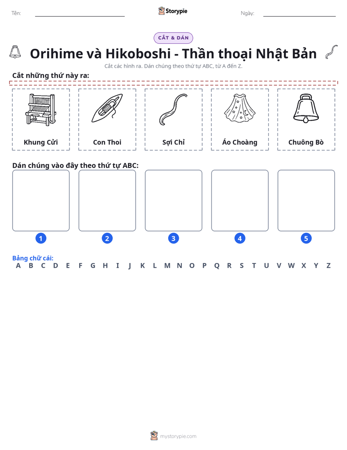 Cắt & Dán Chữ Cái