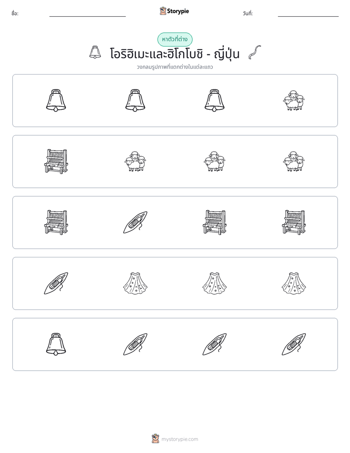 ตัวที่แตกต่าง