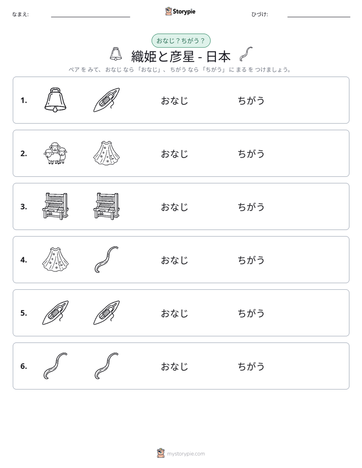 同じか違うか