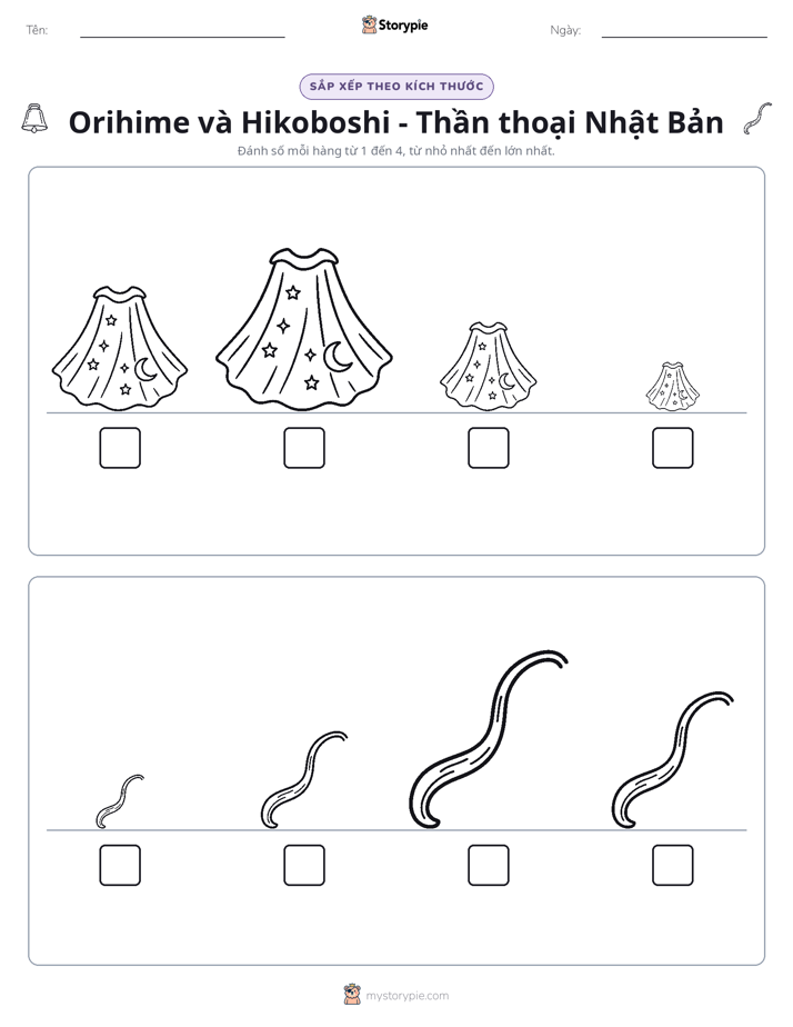 Thứ Tự Kích Thước