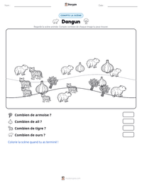 Aperçu de la feuille de travail imprimable Dangun