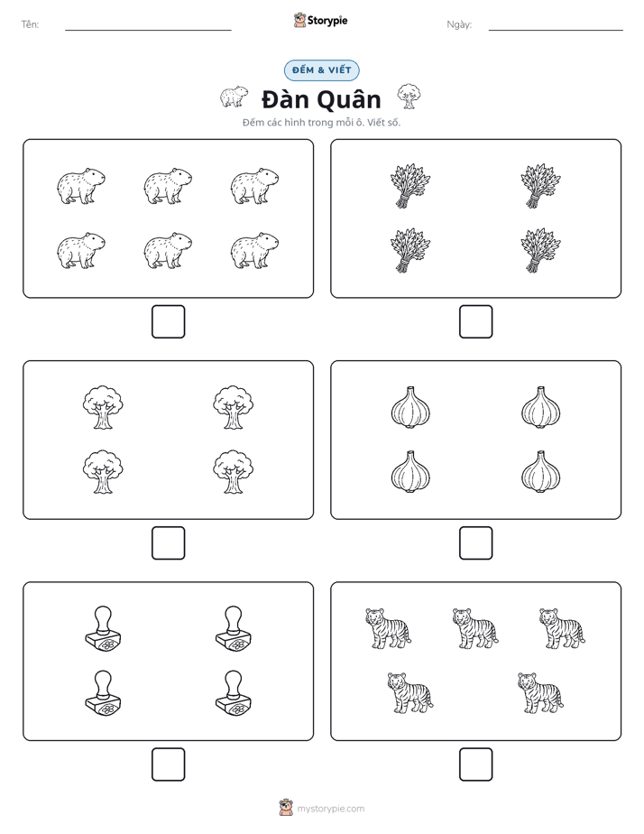Đếm & Viết