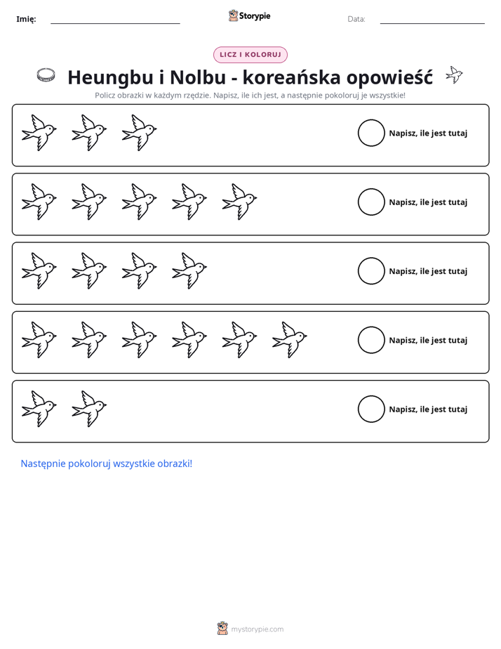 Liczenie i Kolorowanie
