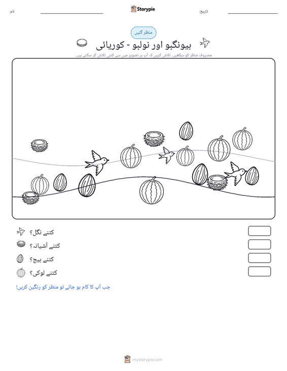 گنتی کا منظر