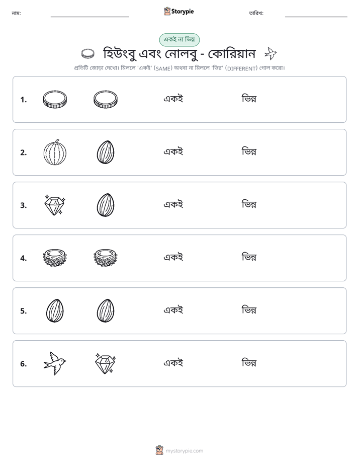 একই বা ভিন্ন