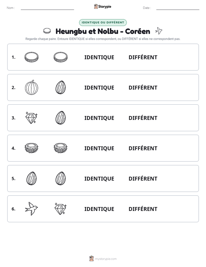Identique ou Différent
