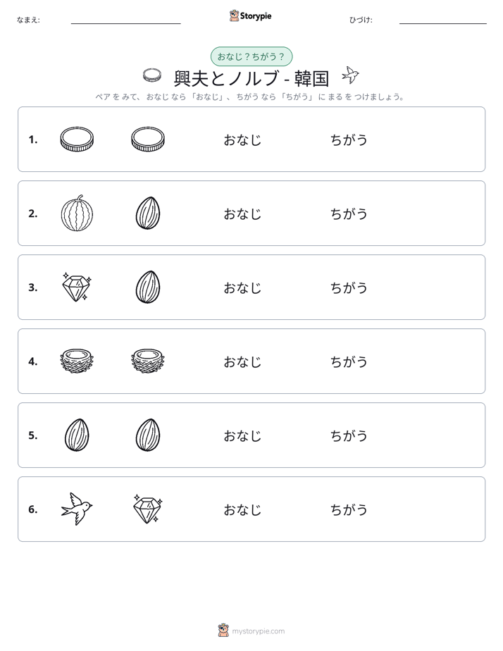 同じか違うか