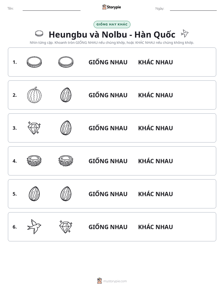 Giống Hay Khác