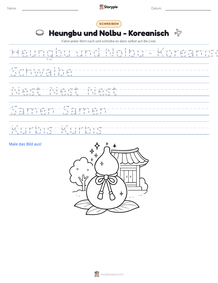 Schreibübung