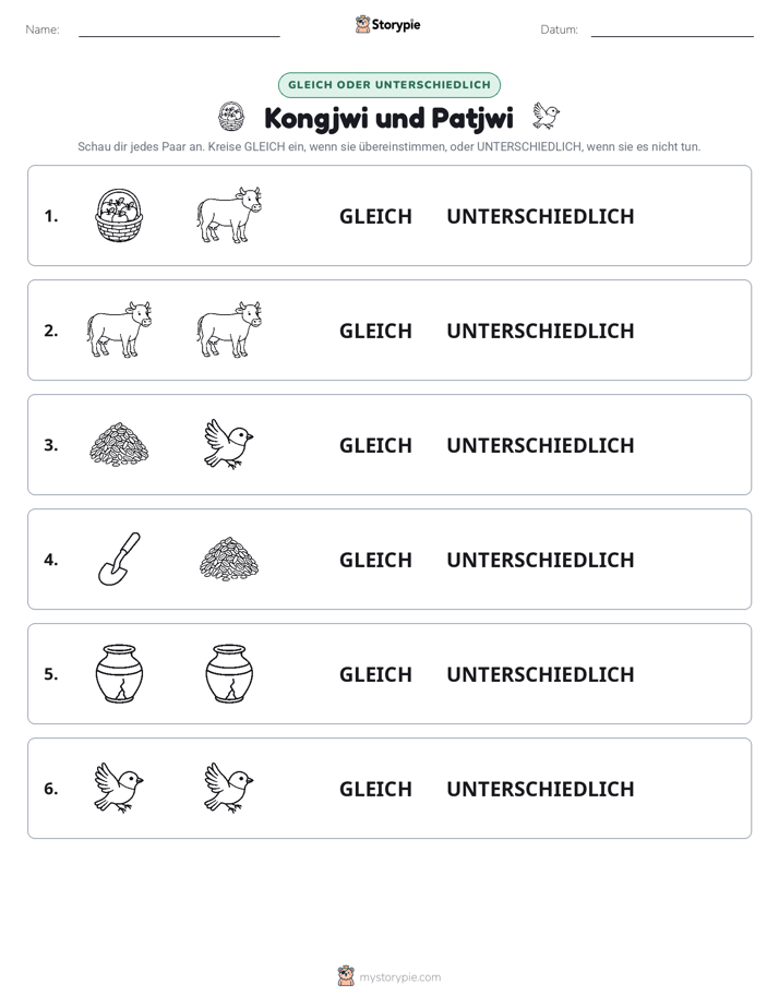 Gleich oder Anders