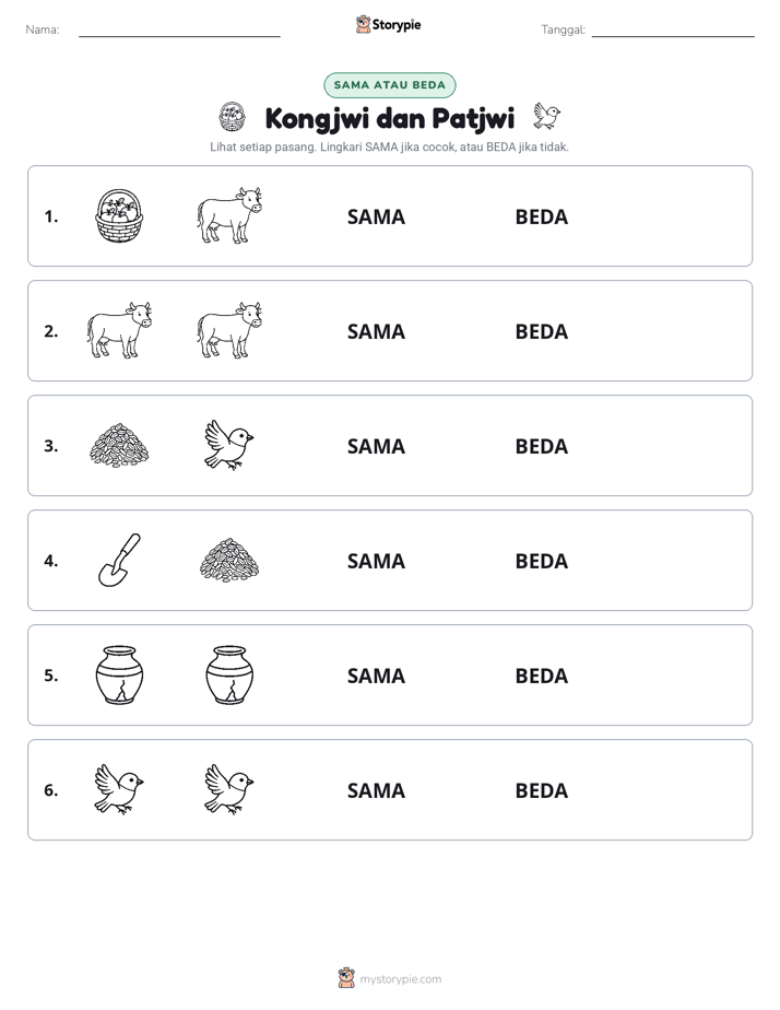 Sama atau Berbeda