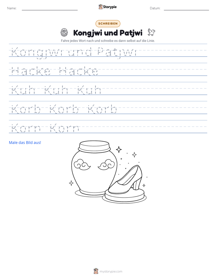 Schreibübung
