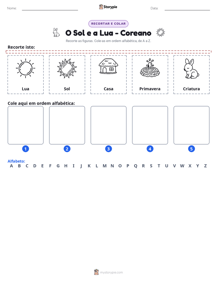 Recortar & Colar Alfabeto