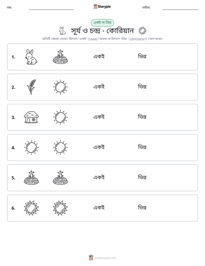 একই বা ভিন্ন