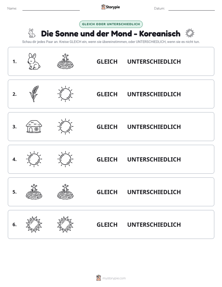 Gleich oder Anders
