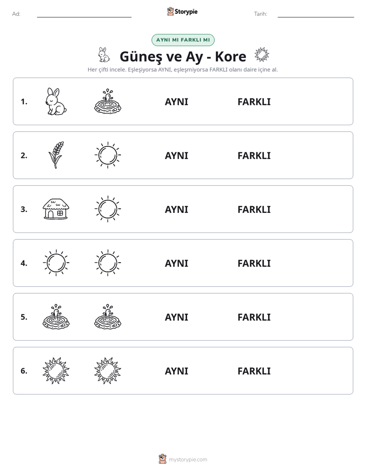 Aynı mı Farklı mı