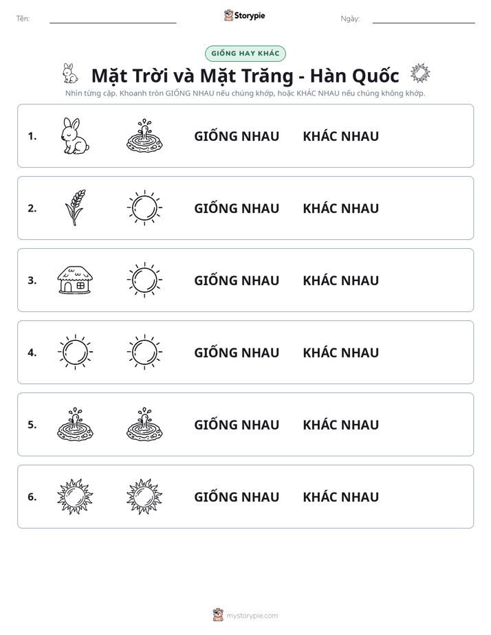 Giống Hay Khác